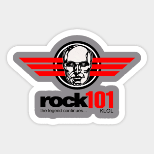 KLOL Rock 101 Radio Station Sticker